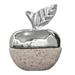 Gleaming Apple,'Apple-Shaped Pewter and Reclaimed Stone Jewelry Box'