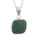 Window,'Chrysocolla and Sterling Silver Pendant Necklace'