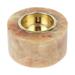 Ethereal Evening,'Round Natural Onyx Tealight Candleholder in Caramel Hues'