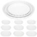 12Pcs Plant Saucer Plastic Plant Pot Tray Round Plant Drip Tray for Indoor Outdoor