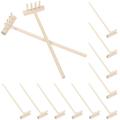 3pcs Bamboo Tea Set Sandbox Rakes Zen Garden Rake Zen Garden Mini Rakes