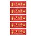 5pcs Self Adhesive Fire Extinguisher Sign Fire Extinguisher Safety Sign for Home