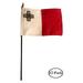 Small 4 X 6 Inches Mini 4x6 inches Miniature Desk & Table Flag Banner with Polyester Stick - Europe Grp 2 (12-Pack Country: Malta)