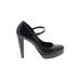 Cole Haan Heels: Black Solid Shoes - Women's Size 8 1/2 - Round Toe