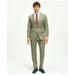 Brooks Brothers Men's Classic Fit Stretch Wool Windowpane 1818 Suit | Black | Size 44 Regular