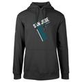 Men's Levelwear Black San Jose Sharks Podium Fleece Pullover Hoodie