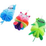 3pcs Bath Ball Kids Bath Sponge Body Loofah Bath Scrubber for Body Mesh Bath Sponges Cartoon Body Shower Ball Body Scrubber Balls Shower Loofah Kids Loofah Sponge Body Exfoliator