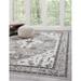 Viscose Area Rug 5x8,Jewels Grey & Natural & Ivory - 2' x 6' Runner