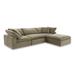 Aurelle Home Corbin 4-piece Medium Modern Sectional