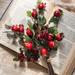 RusticReach Artificial Pomegranate Fruit Bouquet 12" Tall - Red