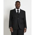 Mens River Island Big & Tall Black Skinny Fit Twill Suit Jacket