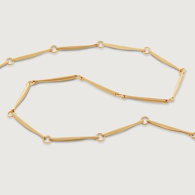 Gold Nura Link Necklace Adjustable 41-46 cm/16-18'