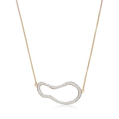 Gold Riva Pod Necklace Diamond