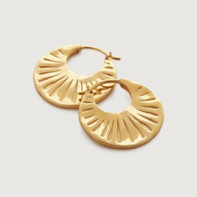 Gold Talisman Hoop Earrings