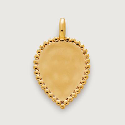 Gold Deia Beaded Lotus Pendant Charm