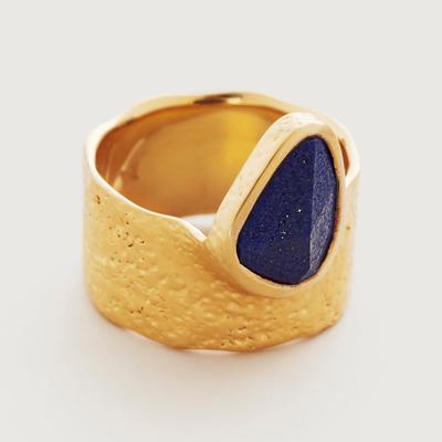 Gold Deia Odyssey Ring Lapis