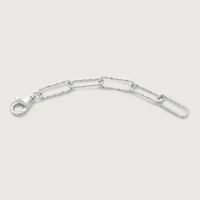 Sterling Silver Textured Link Chain Extender 2'