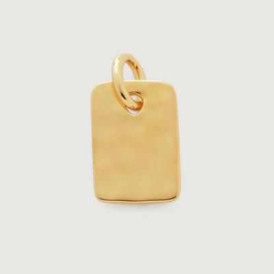 Gold Havana Mini ID Pendant Charm
