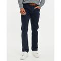Men's Navy Belted Chino Trousers