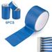 Jahy2Tech High-Quality Blue Painter s Masking Tape 1.89in x 10yds - Set of 6 Rolls - Multi Purpose for Interior & Exterior Use - Works on Variety of Surfaces