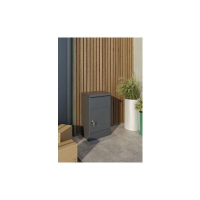 Paketbox Postbox M Paketfach Postkasten 38x23x65cm Briefkasten mit Schloss Stahl Image