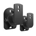 1 Pair Surround Sound Wall Bracket Speaker Wall Mount Brackets Holder Stand (Black)