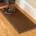 Squares Boot Tray Mat 36 x 15, 36 x 15, Dark Brown