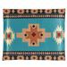 Union Rustic Colorful Aztec Southwest Fleece Pillow Sham Polyester in Blue/Brown | 0.1 H x 20.25 W x 25.1 D in | Wayfair