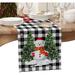 The Holiday Aisle® Christmas Black White Plaid Table Runner 90 Inches Long | 13 H x 90 W in | Wayfair 7B52A9ED41174F6BB1683141A70DBA26