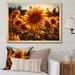 August Grove® Orange Sunflowers Sunlit Sunflowers II Canvas, Cotton | 12 H x 20 W x 1 D in | Wayfair 1E6AC6849A0E4EC5816051E0331B20FA