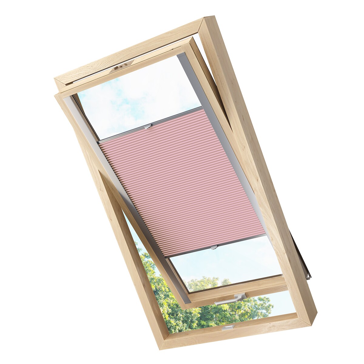 KS Handel 24 Dachfensterplissee Faltrollo Thermo verdunkelnd passend für Velux F08 Beere Image