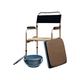 Foldable Commode/Shower Chair Folding Bedside Commode Chair Stainless Steel Travel Toilet Seat Heavy Duty Shower Chair with Backrest and Armrests for Elderly Toilet Alternative Chair