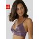 Bralette-BH PETITE FLEUR GOLD Gr. 75, Cup B, lila (aubergine) Damen BHs