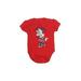 Disney Baby Short Sleeve Onesie: Red Bottoms - Size 0-3 Month