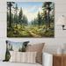 Millwood Pines Pine Tree Whispering Pines II Framed On Canvas Print Canvas, Cotton in Green | 12 H x 20 W x 1 D in | Wayfair