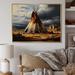 Foundry Select Native Tipi Embracing Tradition On Canvas Print Metal | 24 H x 32 W x 1 D in | Wayfair 1112210768E04C77BBE2D9AC247F8E2C