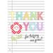 Thank You For Helping Me Grow Teacher Appreciation Gift Notebook Or Journal Thank You Notebook For Teacher Babysitter Coach Blank Notebooks And Journals