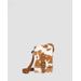 Hair-on Cow Print Vertical Crossbody Bag Tan