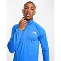 The North Face Training Flex II 1/4 zip long sleeve top in blue