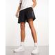 Abercrombie & Fitch microscale logo drawstring shorts in black