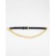 ASOS DESIGN chain waist belt in gold metal work