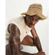 SVNX straw bucket hat in natural-Neutral