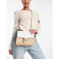 Ted Baker Jaylisi imitation croc mini basket bag in white