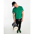 Fred Perry bold tipped pique t-shirt in fred perry green