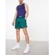 Abercrombie & Fitch taped retro club mesh shorts in mid green