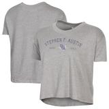 Women's Alternative Apparel Gray Stephen F Austin Lumberjacks Retro Jersey Headliner Cropped T-Shirt