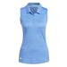 Adidas Golf Ladies Spacedye Sleeveless Polo Blue Fusion/White Small