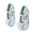 YkohkofeChildren s Leather Shoes Female Spring And Autumn Princess Shoes Glitter Pink Blue Flat Single Shoes Fashion Kids Shoes Size 8 Shoes Toddler Size 3 Tennis Shoes for Girls