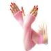 ASFGIMUJ Winter Gloves Women Girls Neon Long Fingerless Fishnet Lace High Elasticity Gloves Football Gloves