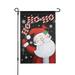 Christmas Garden Flag HO HO HO Santa Claus Outdoor Christmas Decor 12x18 Inch Vertical Double Sided Yard Flag Cardinal Xmas Decor